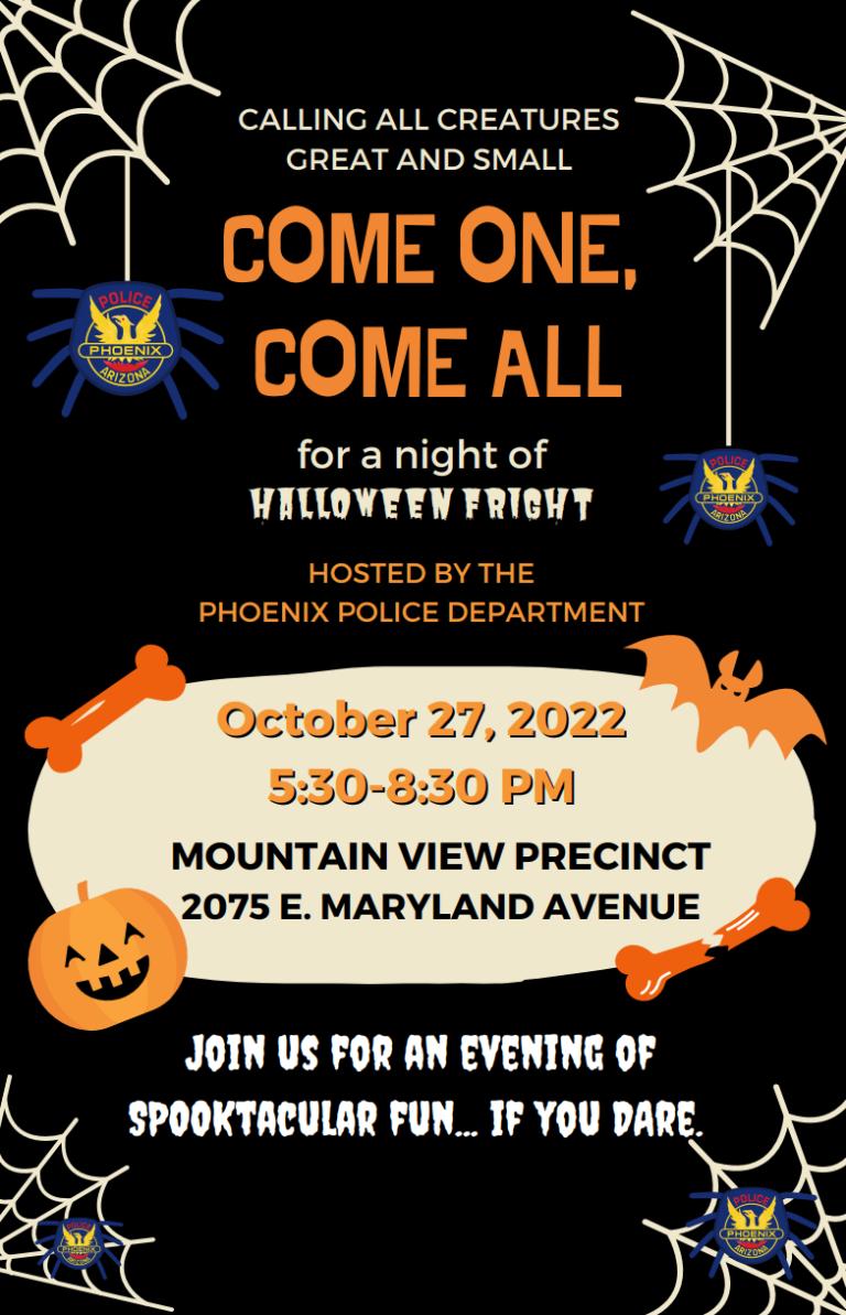 Oct 27 Mountain View Precinct Halloween Fright Night PNP Members